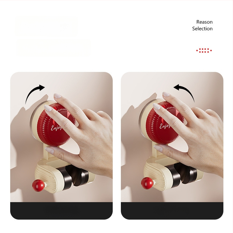 Odnímateľný držiak na sprchu s prísavkou, z plastu, moderný minimalistický štýl, jedno úroveň, pohyblivý, bez vŕtačky (hmotnosť 85 g)