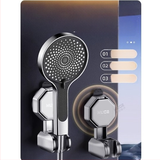 ABS držiak na sprchovú hlavicu, nastaviteľný, ručná montáž, moderný štýl, prispôsobiteľný