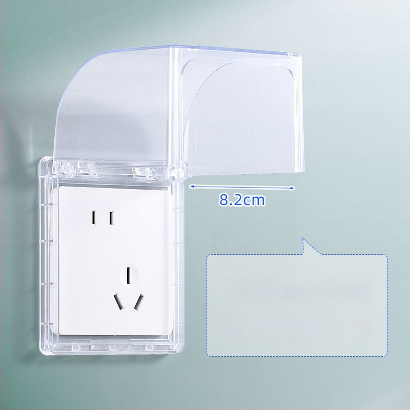 Vodotesná zásuvková skrinka s nakloneným usporiadaním piatich otvorov, samolepiaca, ochrana proti úniku prúdu