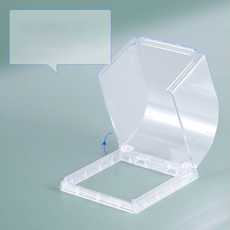 Vodotesná zásuvková skrinka s nakloneným usporiadaním piatich otvorov, samolepiaca, ochrana proti úniku prúdu