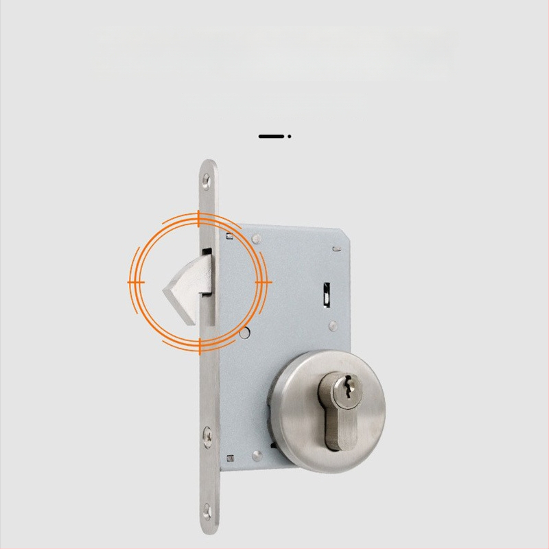 304 nerūdijančio plieno užrakinimo korpusas, modelis 50SD, su vienu kabliu, tinka medinėms ir slankiosioms durims