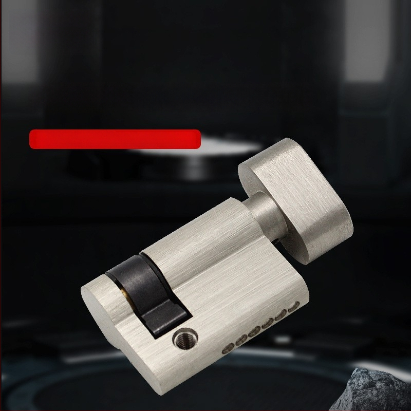 Vario užrakinimo cilindras, kriaušės formos, modelis RCR-08, paviršiaus apdaila: smėlio nikelis ir šviesus chromas, funkcija: sukimas