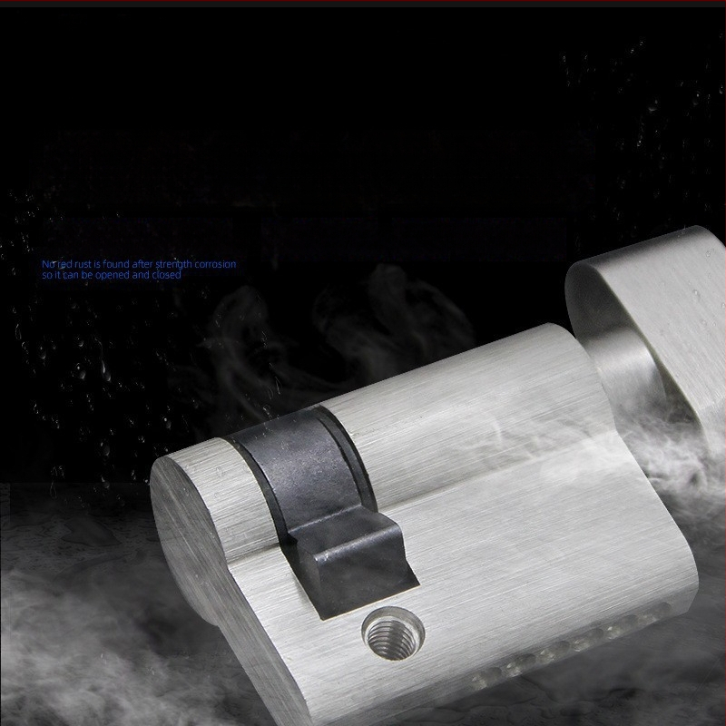 Vario užrakinimo cilindras, kriaušės formos, modelis RCR-08, paviršiaus apdaila: smėlio nikelis ir šviesus chromas, funkcija: sukimas