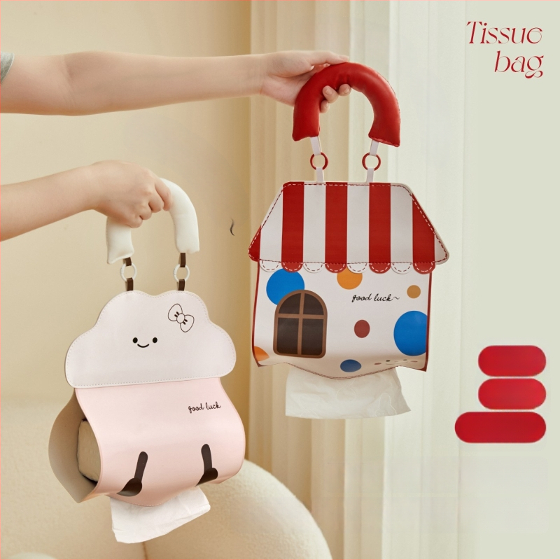 Nahast seinale kinnitatav salvrätikute kasti, veekindel, mudel Yx25911, mitmekülgne salvrätikute hoidik, uus hiina stiil