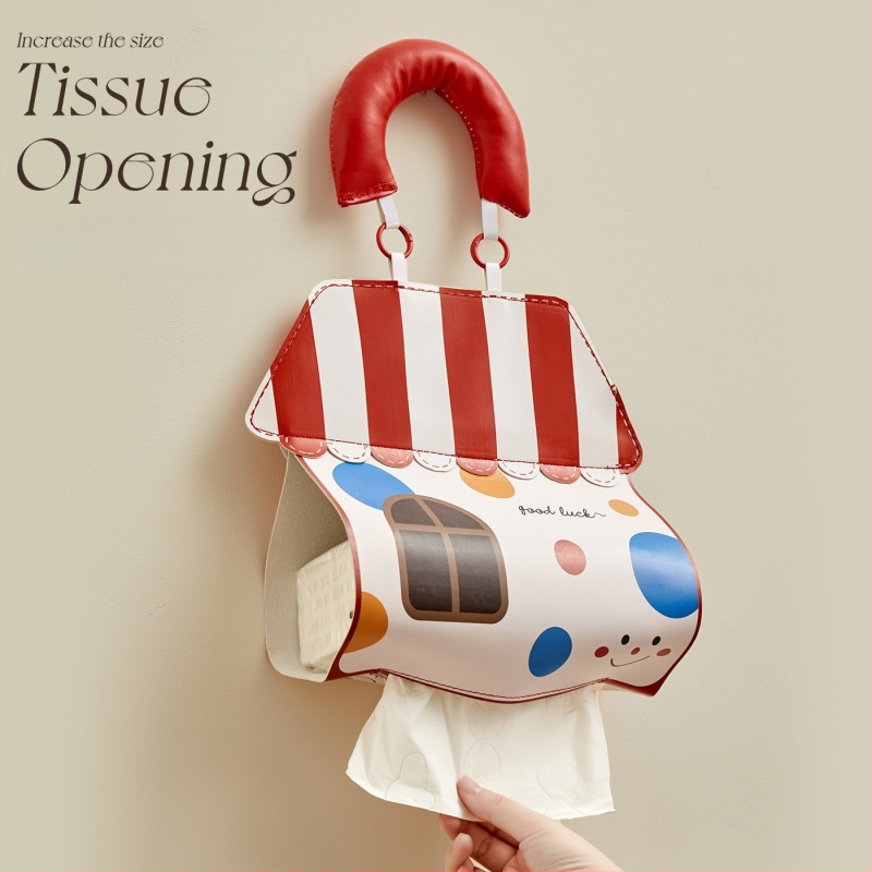 Nahast seinale kinnitatav salvrätikute kasti, veekindel, mudel Yx25911, mitmekülgne salvrätikute hoidik, uus hiina stiil