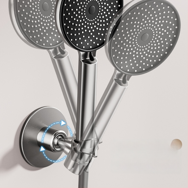 Duši peas hoidik käsidušile, roostevabast terasest, puurimiseta paigaldus, mudel Hand spray bracket, 1.6 MPa