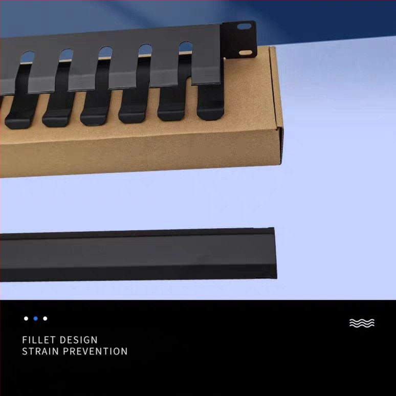 Geležinis tinklo kabelių tvarkymo laikiklis, 12-Gear/16-Gear/24-Gear opcijos, modelis pt24, skirtas integruotai kabeliavimui