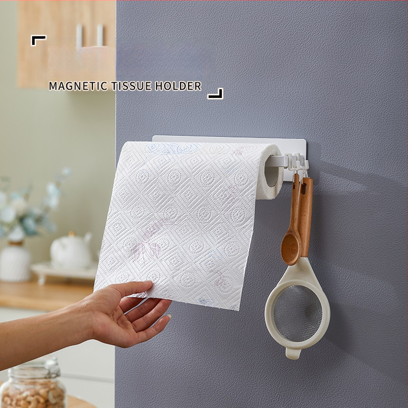 Oyite Ovaalne köögipaberi rulli hoidik magnetlintiga, ilma puurimiseta, roostevabast terasest, matt viimistlus, jaapani stiil