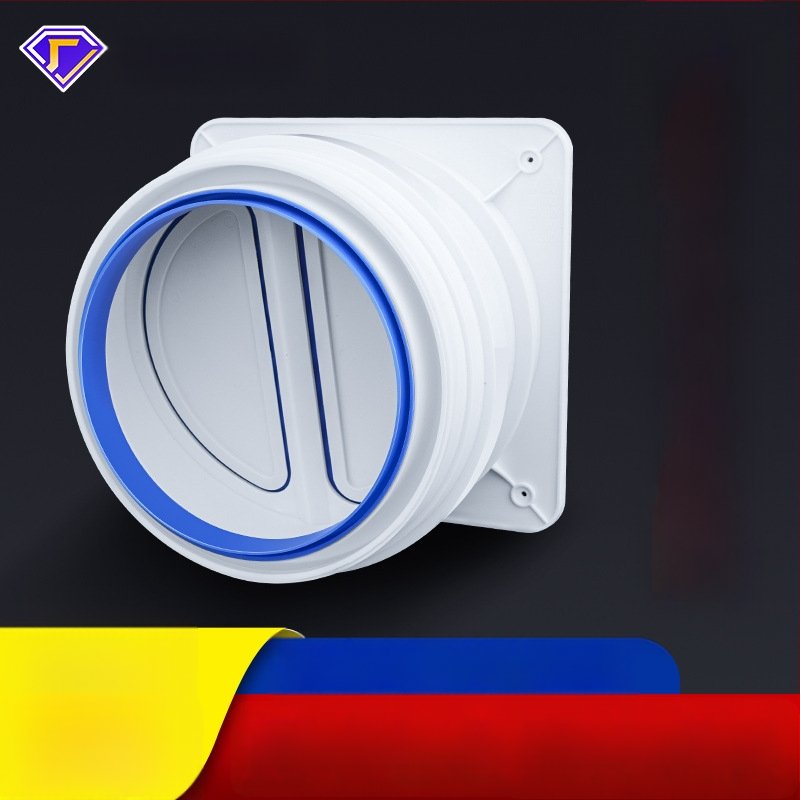 Vienvirziena vārsts virtuves izplūdei un vannas istabai, plastmasas, mūsdienīgs minimālisma dizains