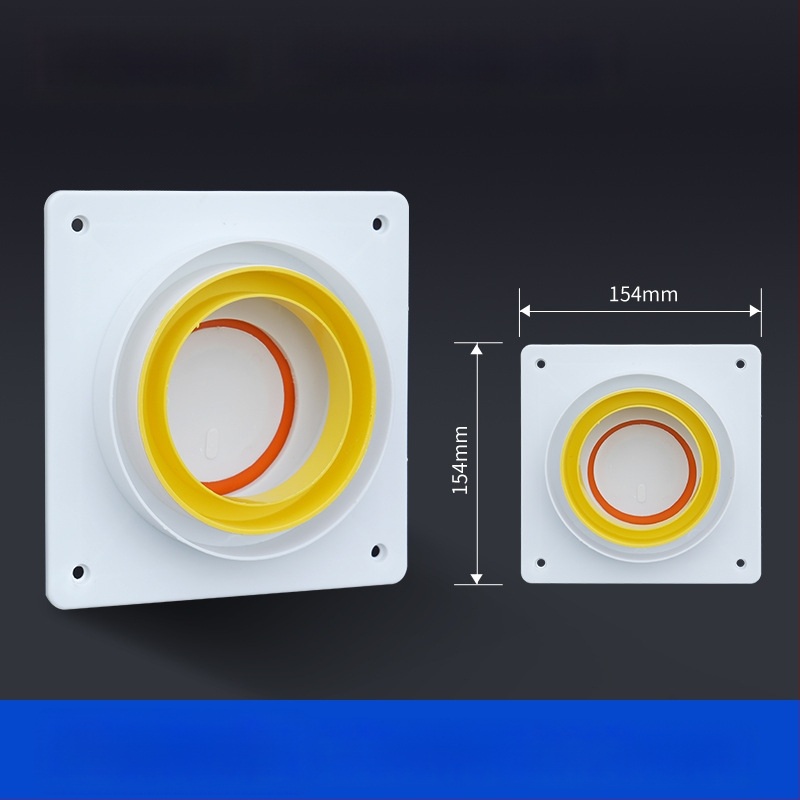 Vienvirziena vārsts virtuves izplūdei un vannas istabai, plastmasas, mūsdienīgs minimālisma dizains