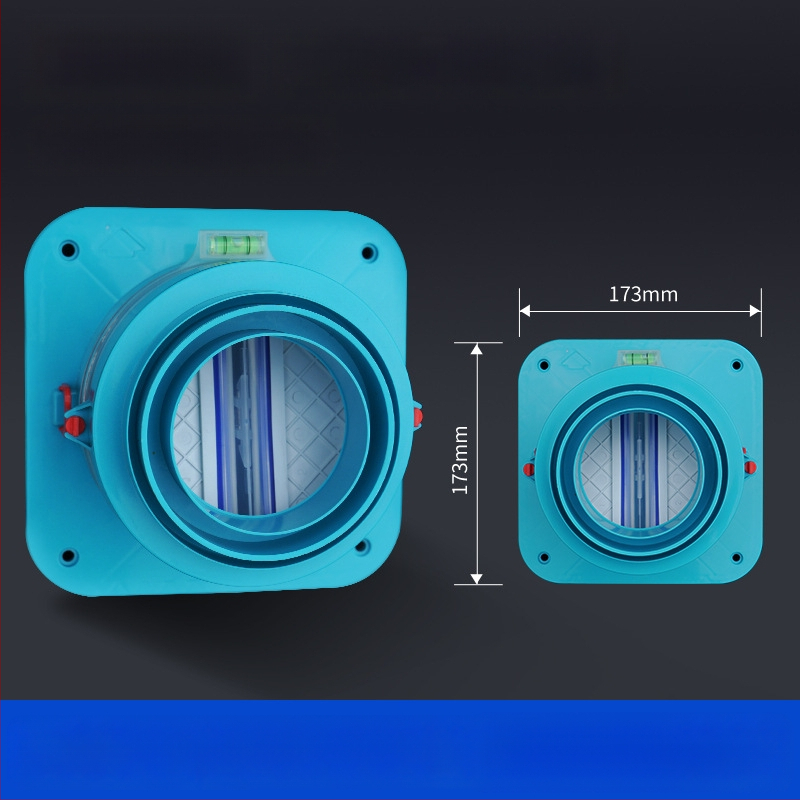 Vienvirziena vārsts virtuves izplūdei un vannas istabai, plastmasas, mūsdienīgs minimālisma dizains