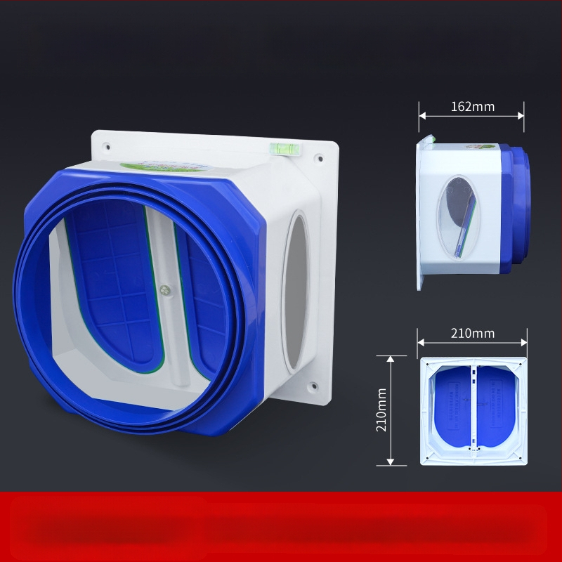 Vienvirziena vārsts virtuves izplūdei un vannas istabai, plastmasas, mūsdienīgs minimālisma dizains