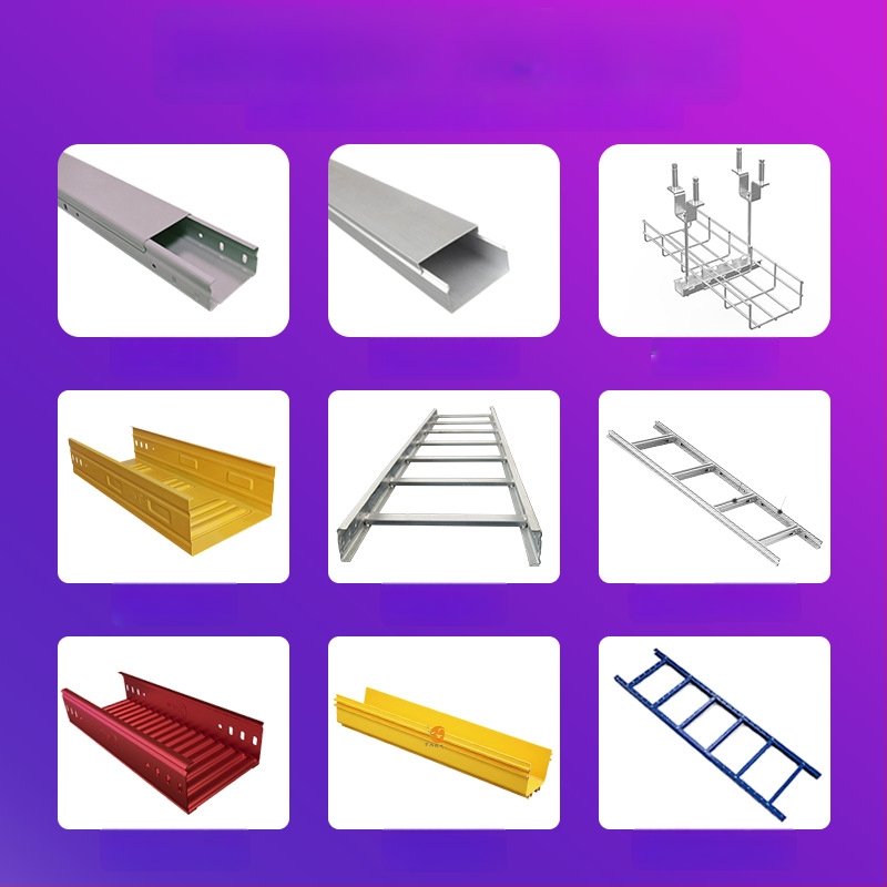 Kohandatud kuumtsingitud kaablikanalite sillakomponentide komplekt, samm-tüüpi parempoolne alumine kõverus, mudelid 120/240/360, sobib nõrkadele ja tugevatele vooludele