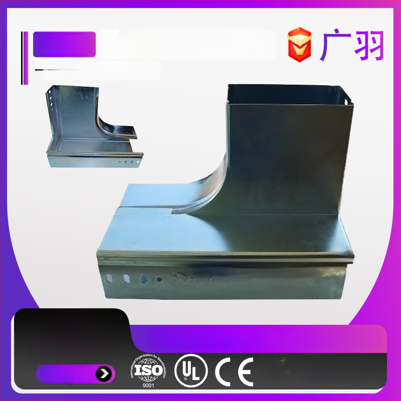 Kohandatud kuumtsingitud kaablikanalite sillakomponentide komplekt, samm-tüüpi parempoolne alumine kõverus, mudelid 120/240/360, sobib nõrkadele ja tugevatele vooludele