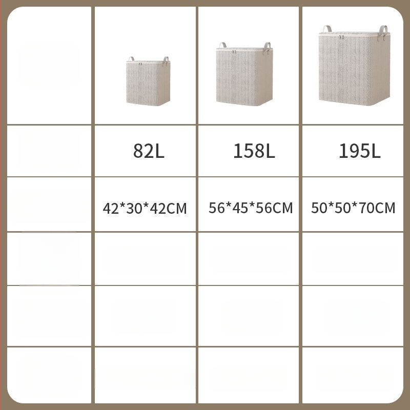 Riiete hoidmiseks mõeldud karp üle 1000 L mahutavusega, mittekootud materjalist, tolmukindel, kaasaskantav