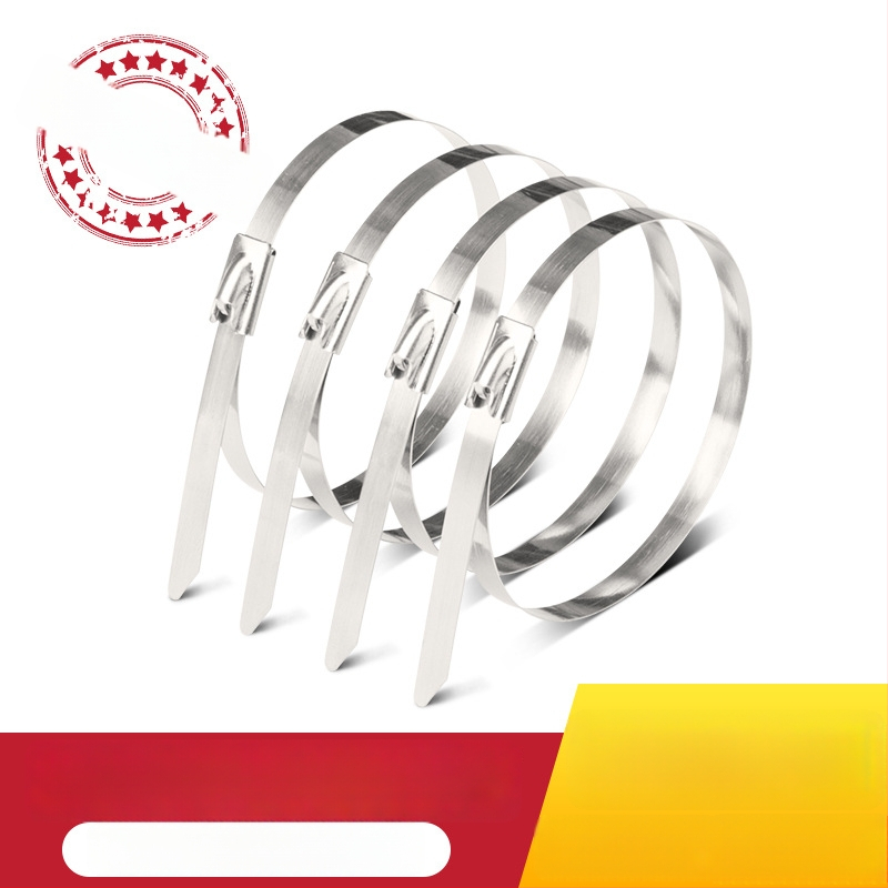 Iseseisval lukustuv kaabelside 304 roostevabast terasest, kaablite fikseerimiseks, paksus 0.25-0.3, tulekaitseklass AAA