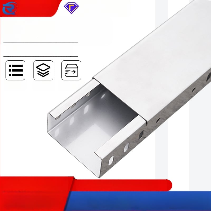 304 nerūdijančio plieno kabelių kanalas – vidaus ir lauko naudojimui, laiptinio tipo, didelis stiprumas, atsparumas korozijai, individualus gamybos užsakymas