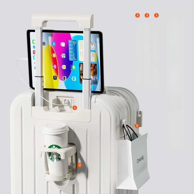 Reisikohver universalsete ratastega, ABS+PC korpus, kaal 3 kg, tõmbluku avamine, triibuline muster, polüestri vooder, tavaline kombineeritud lukk (ABS+PC materjal, 3 kg, tõmblukk avamine, universaalsed rattad, tavaline kombineeritud lukk)