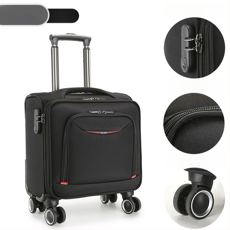 Mini reisikott universaalsete ratastega, Oxford-kangas, veekindel ja vargusvastane, tõmblukk avamine, tavaline paroolilukk