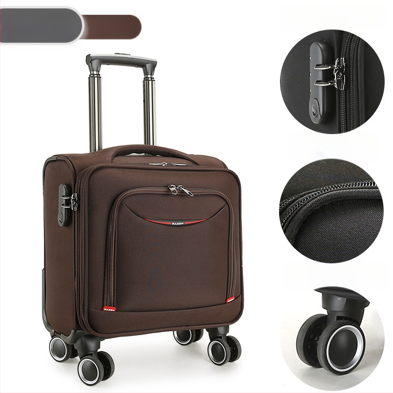 Mini reisikott universaalsete ratastega, Oxford-kangas, veekindel ja vargusvastane, tõmblukk avamine, tavaline paroolilukk