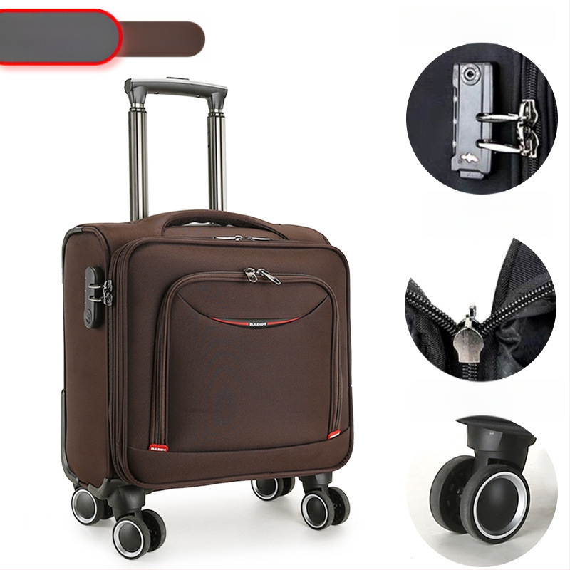 Mini reisikott universaalsete ratastega, Oxford-kangas, veekindel ja vargusvastane, tõmblukk avamine, tavaline paroolilukk