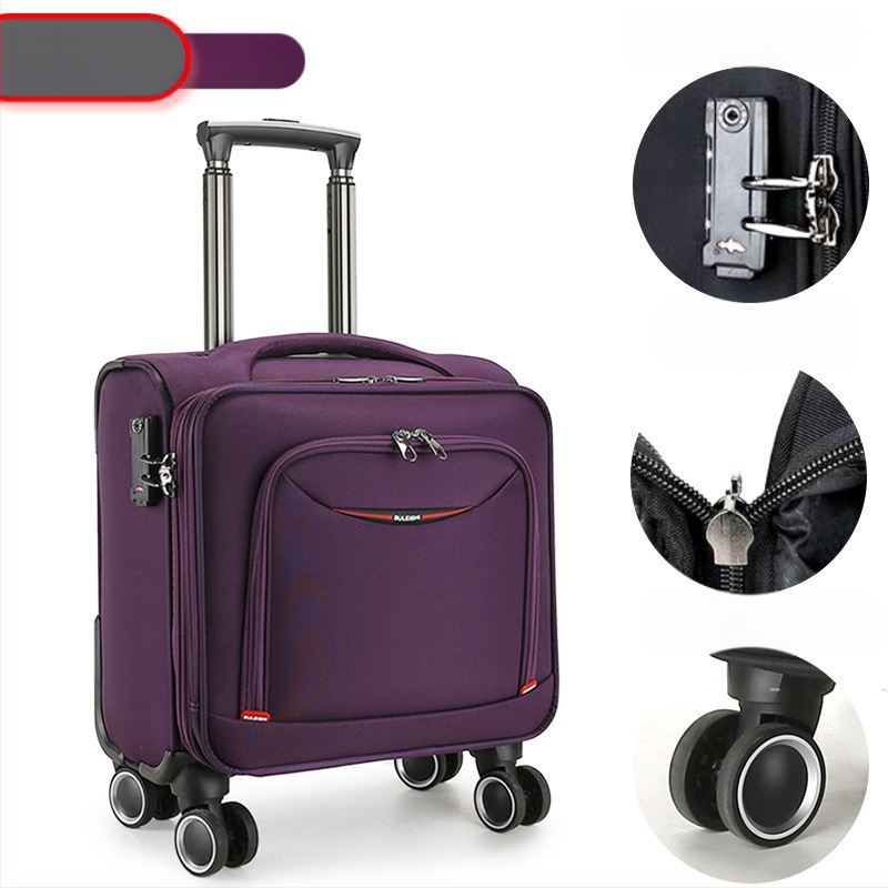 Mini reisikott universaalsete ratastega, Oxford-kangas, veekindel ja vargusvastane, tõmblukk avamine, tavaline paroolilukk