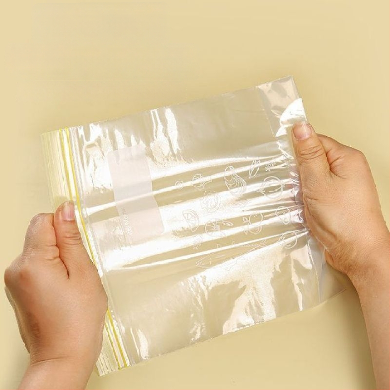 Aishangla šviežumo laikymo užsandarinti maišeliai šaldytuvui, plastikiniai, 100 vienetų, užsandaromi, atsparūs temperatūrai -60°C–100°C