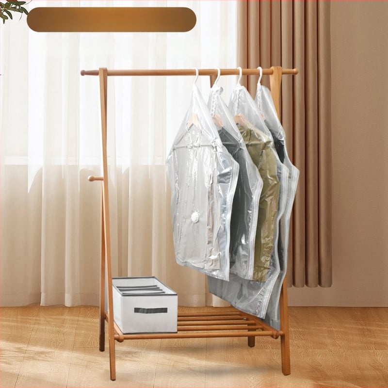 Pakaramā vakuuma uzglabāšanas soma garderobei, PA-PE materiāls, bez sūknēšanas, zīmols Aina