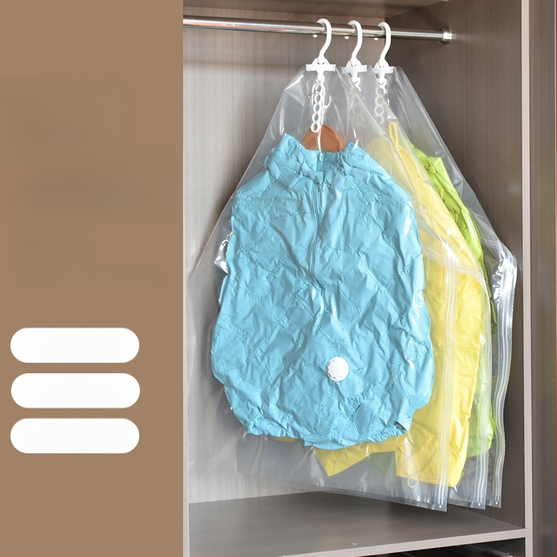 Pakaramā vakuuma uzglabāšanas soma garderobei, PA-PE materiāls, bez sūknēšanas, zīmols Aina