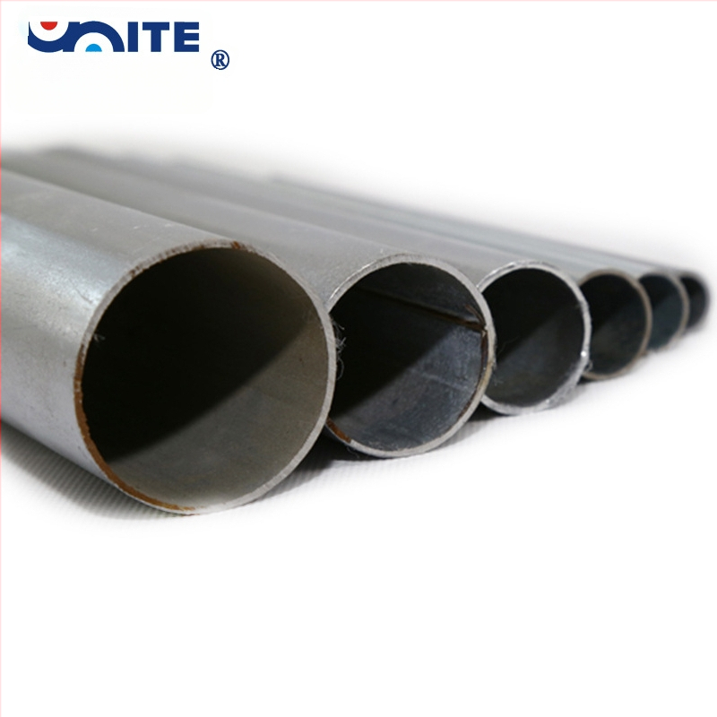 Unite galvanizuota metalo elektrinės vamzdelis su sriegiais, 25×1.5, vidinis skersmuo 23,5 mm, išorinis skersmuo 25 mm, medžiaga Q235, mechaninis apdirbimas