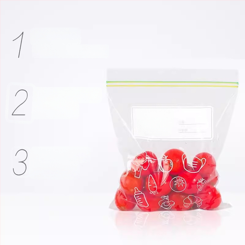 Miaojie PE automatiškai užtraukiami šaldytuvo saugojimo maišeliai – mėsai, vaisiams ir užkandžiams, saugios mikrobangų krosnelėje