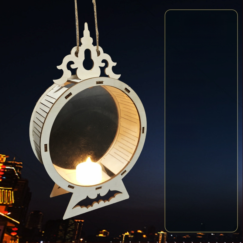 Vaikų Helovyno žibintas - DIY rinkinys, netolygus formos, su atspausdintu logotipu, prekinis ženklas YICAII, karikatūrinis stilius