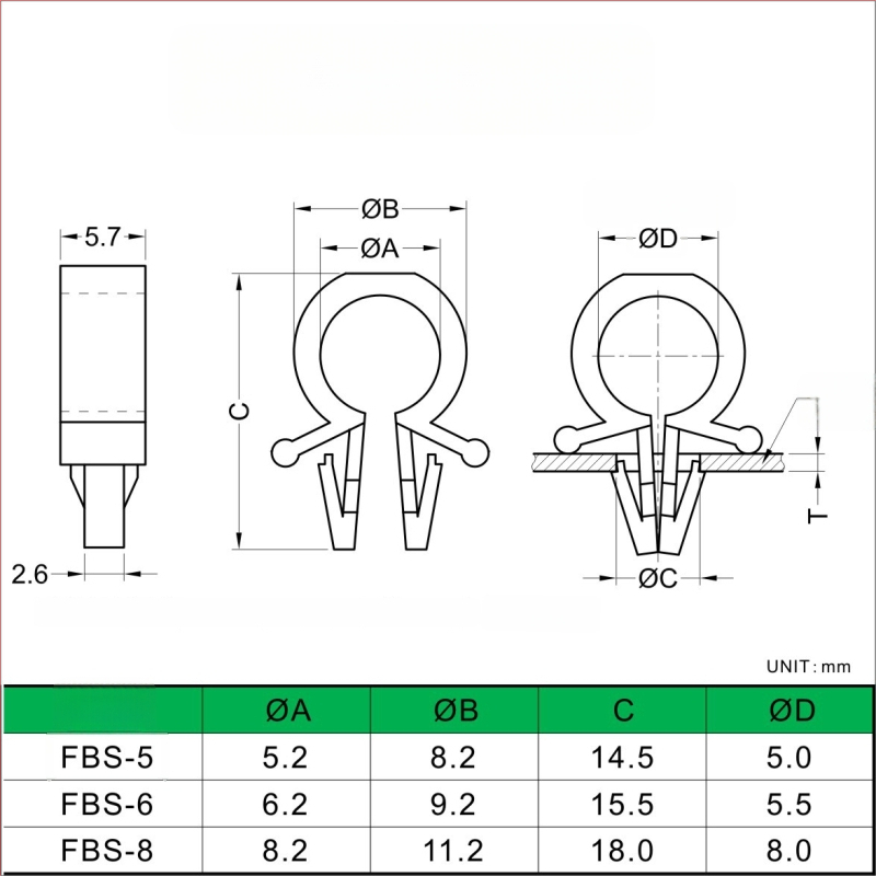 Plug-In PCB kaabli klips fikseeritud juhtmete jaoks — Bränd Cy/chang xingyao