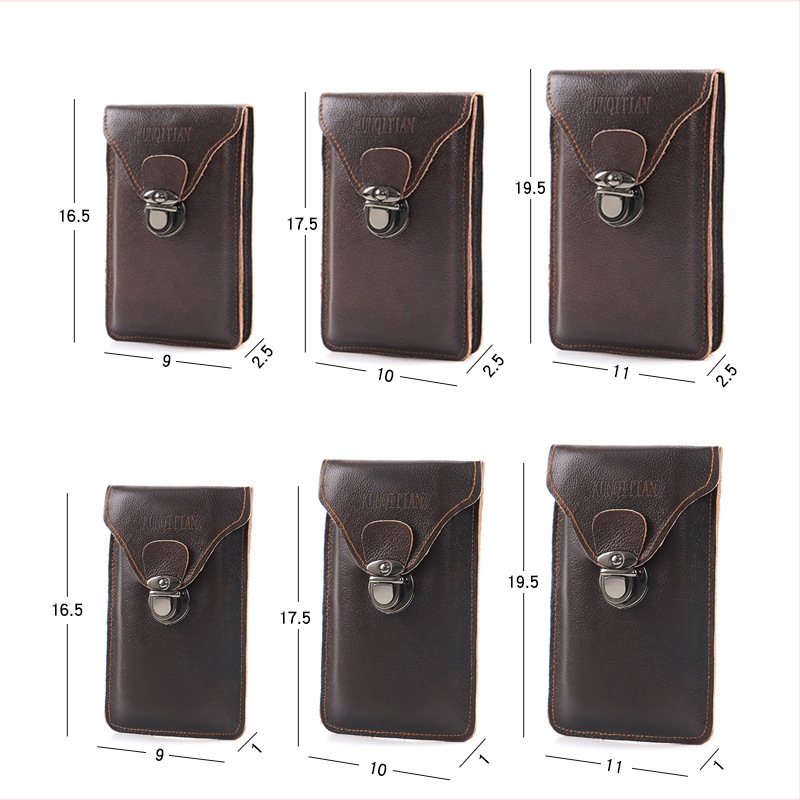 Vīriešu tālruņa somiņa uz jostas – vertikāla kvadrātforma, PVC, rāvējslēdzējs, kartes nodalījums, ūdensizturīga un izturīga, daudzfunkcionāla