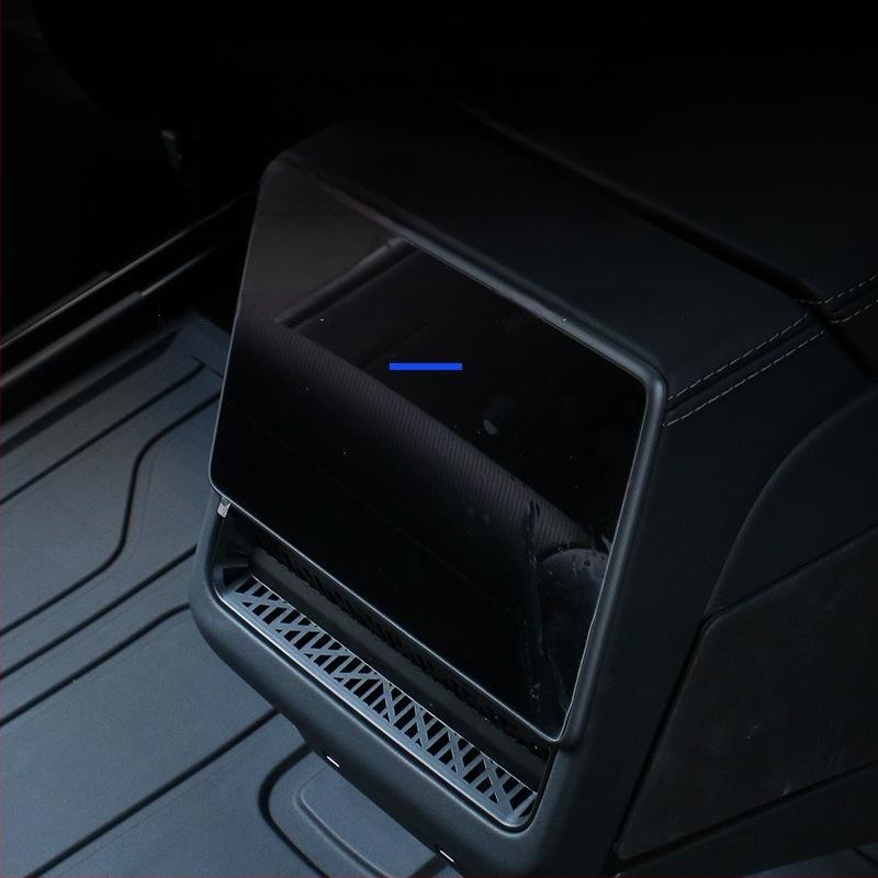 Užpakalinis oro vėdinimo angos dangtelis šešių vietų Tesla Model Y/Model 3/YL – TPE medžiaga, logotipo spausdinimas įmanomas