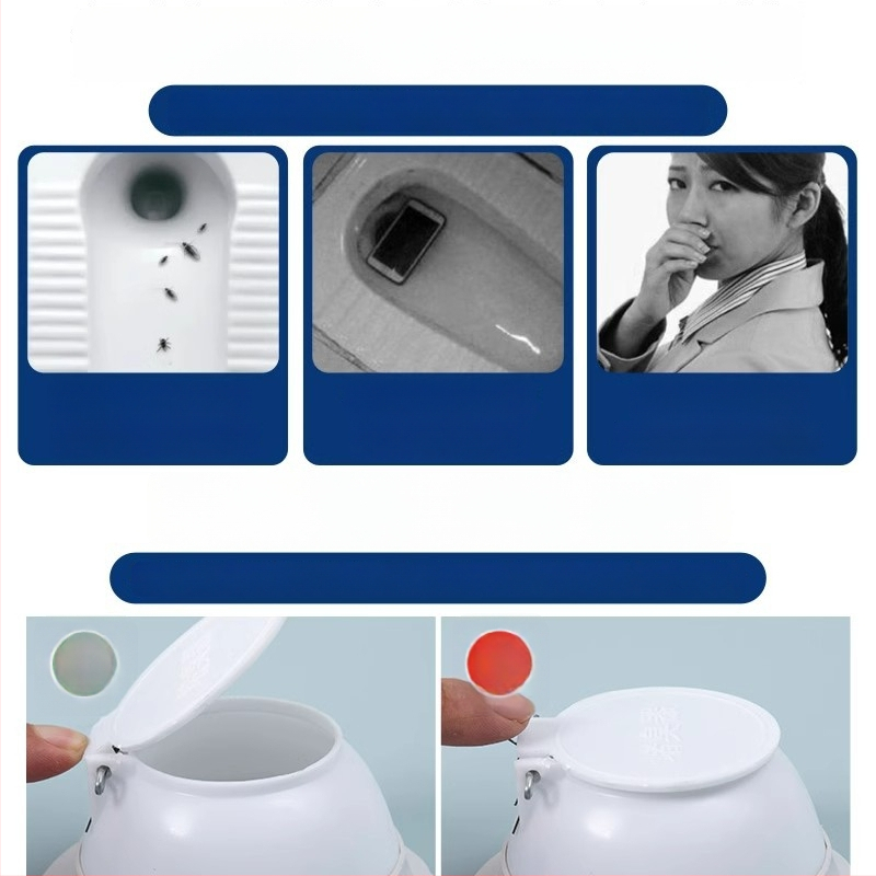 Toaleto kvapų blokatorius — plastikas; prekinis ženklas Friendly; be vandens bakelio; standartinis kanalizacijos vamzdžio skersmuo; be sifono