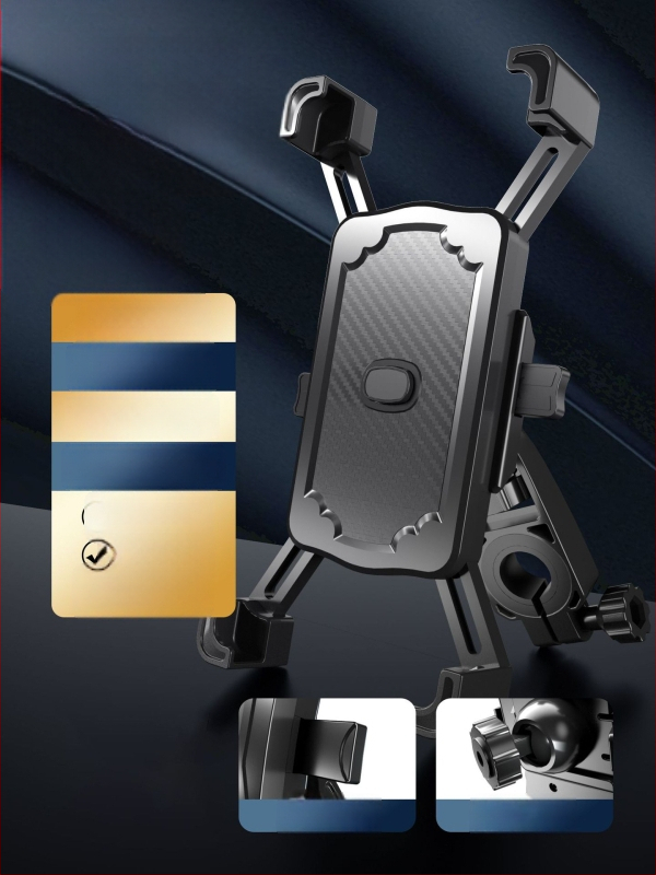 Mobiiltelefoni hoidja mootorrattale ja jalgratastele, veekindel ja löögikindel, klipskinnitus, mudel YC17, ühilduv tagasivaatepeegliga