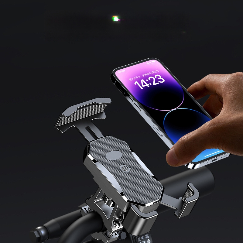 Mobiiltelefoni hoidja mootorrattale ja jalgratastele, veekindel ja löögikindel, klipskinnitus, mudel YC17, ühilduv tagasivaatepeegliga