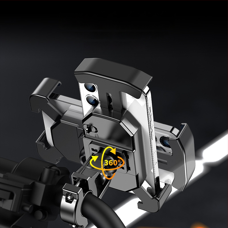 Mobiiltelefoni hoidja mootorrattale ja jalgratastele, veekindel ja löögikindel, klipskinnitus, mudel YC17, ühilduv tagasivaatepeegliga