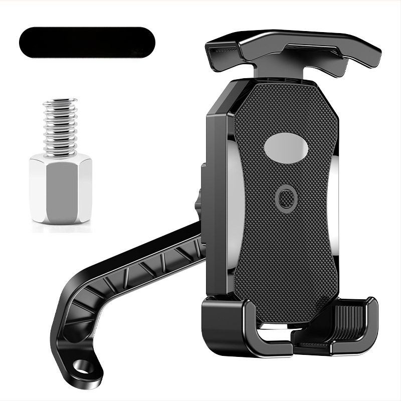 Mobiiltelefoni hoidja mootorrattale ja jalgratastele, veekindel ja löögikindel, klipskinnitus, mudel YC17, ühilduv tagasivaatepeegliga