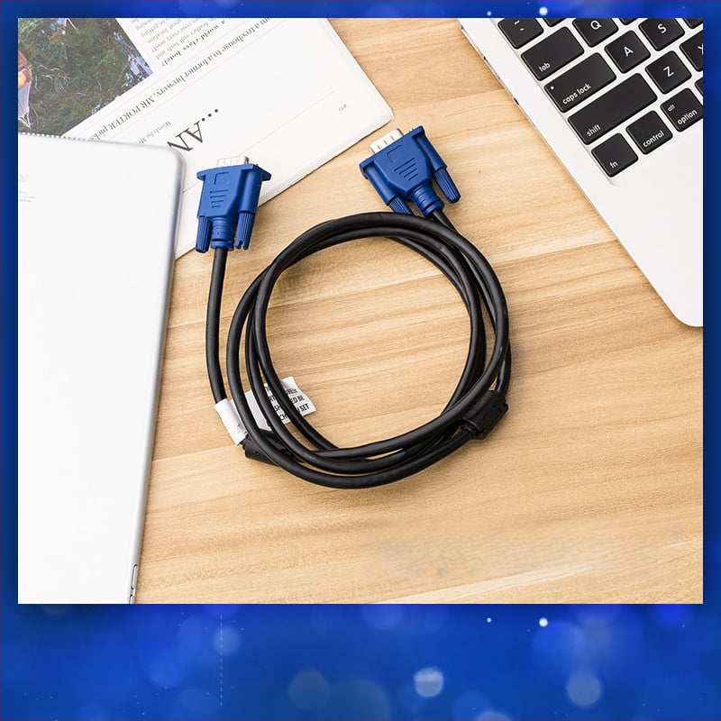 VGA duomenų kabelis 1,5 m TV dėžei ir projektoriui, 1080P HD vaizdo kabelis, VGA 4+5 kištukai