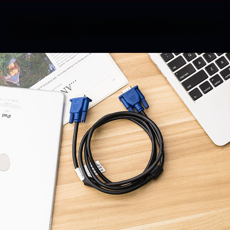 VGA duomenų kabelis 1,5 m TV dėžei ir projektoriui, 1080P HD vaizdo kabelis, VGA 4+5 kištukai