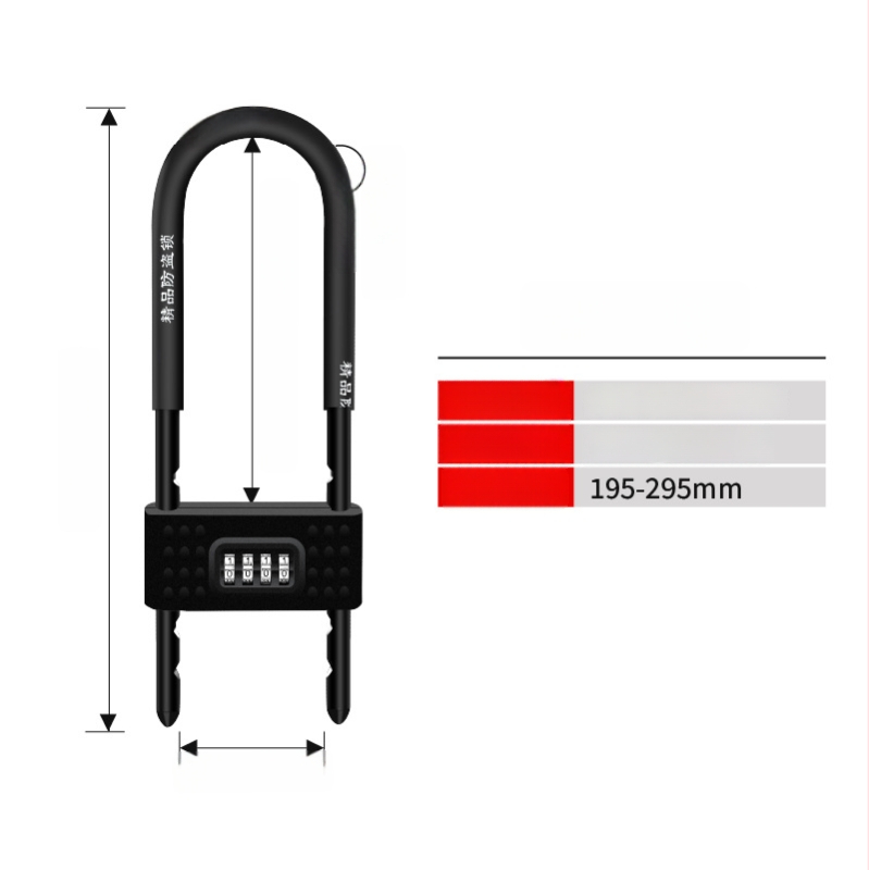 U formos užraktas stiklo durims, parduotuvių durims skirtas slankiojančioms dviejų durų anti-vagystės užraktas, dvigubo atidarymo rinkinys (Modelis: Type C; Medžiaga: ABS korpusas; Ženklas: Zhiwei; Pritaikymas: stiklinės durys, parduotuvių durys, slankioja