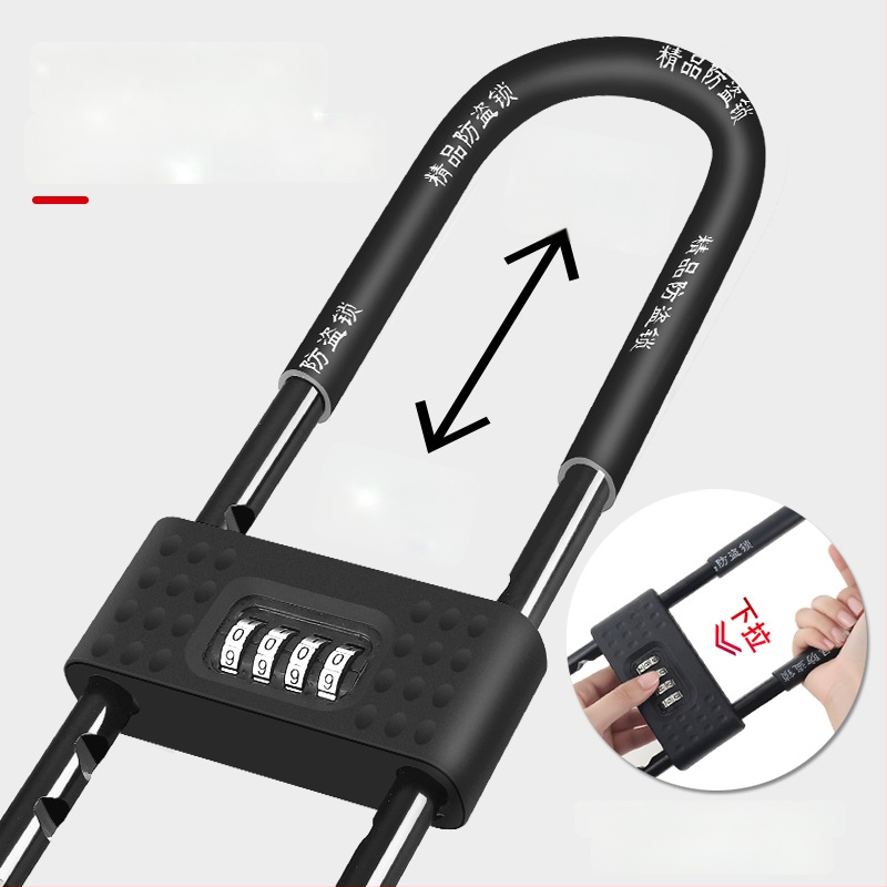 U formos užraktas stiklo durims, parduotuvių durims skirtas slankiojančioms dviejų durų anti-vagystės užraktas, dvigubo atidarymo rinkinys (Modelis: Type C; Medžiaga: ABS korpusas; Ženklas: Zhiwei; Pritaikymas: stiklinės durys, parduotuvių durys, slankioja