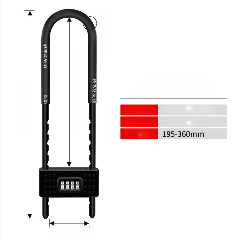 U formos užraktas stiklo durims, parduotuvių durims skirtas slankiojančioms dviejų durų anti-vagystės užraktas, dvigubo atidarymo rinkinys (Modelis: Type C; Medžiaga: ABS korpusas; Ženklas: Zhiwei; Pritaikymas: stiklinės durys, parduotuvių durys, slankioja