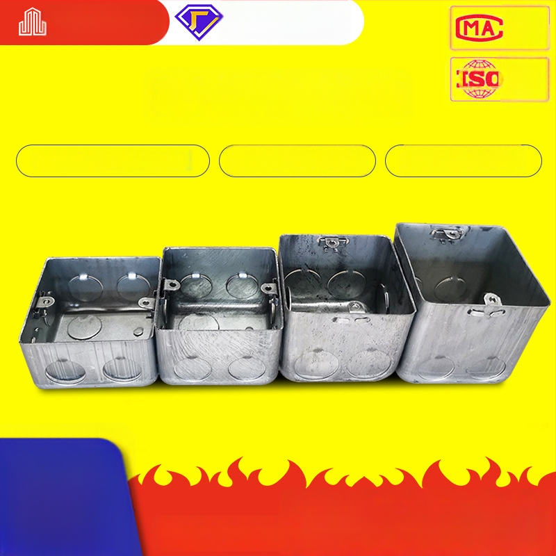 Tongxu 86. sērijas metāla savienojumu kārba ar slēpto uzstādījumu un slēptu slēdzi, galvanizēta dzelzs korpuss