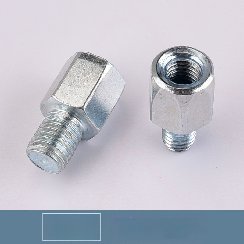 Kepu elektrilise mootorratta peegli konversioonikruvi adapter, 10 mm kuni 8 mm, sirge niit