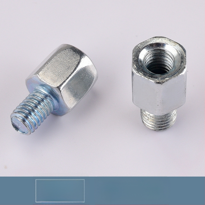 Kepu elektrilise mootorratta peegli konversioonikruvi adapter, 10 mm kuni 8 mm, sirge niit