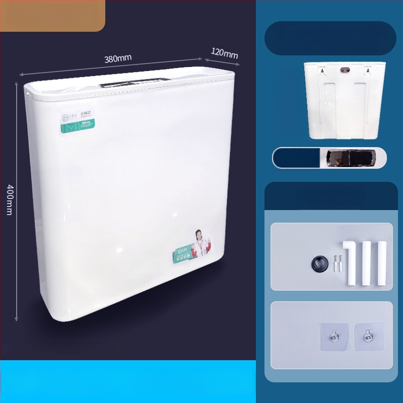 Klojimo tualetės rezervuaras gultos WC, PP medžiaga, rankinis pūtimas, grindų drenažas, išpylimo tūris 8-12-14 L