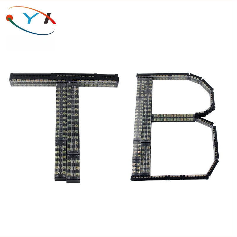 TB tipo terminal blokas kabelių jungtis - 3/4/5/6/8/10/12 pozicijų, jungčių dėžutė, IP66, 15A